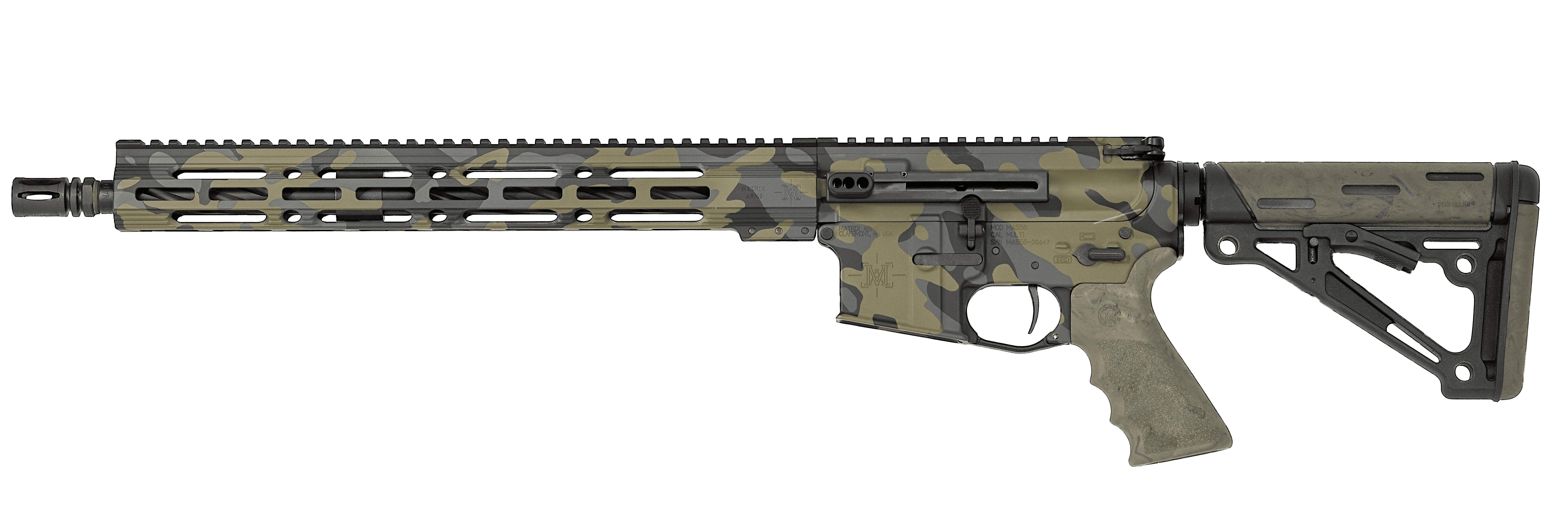 Army Green camo AR15 MA556 Rifle 16 Dual Charge (556/223)